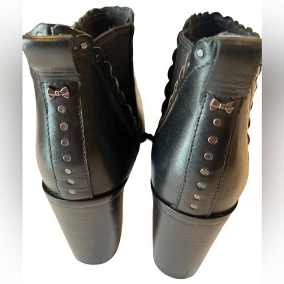 Ted Baker London Nurelyl Bootie In Black Leather US Size 5 EU Size 35.5 - Picture 7 of 13
